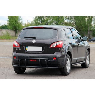Rear Bar AK011 Black (Stainless Steel) Nissan Qashqai 2007-2010 photo 2