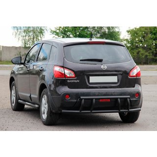 Rear Bar AK011 Black (Stainless Steel) Nissan Qashqai 2007-2010 photo 3
