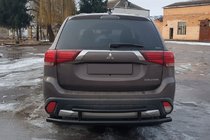Mitsubishi Outlander 2012-2021 Rear Bar AK004-2 Black (Stainless Steel) photo 2