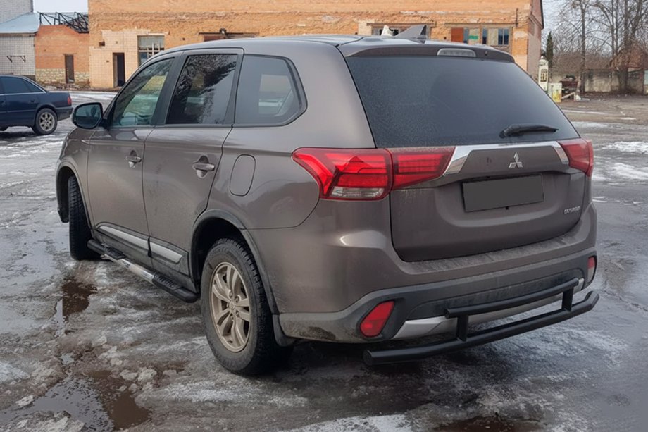 Mitsubishi Outlander 2012-2021 Rear Bar AK004-2 Black (Stainless Steel) Image