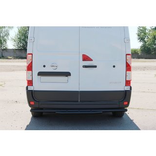 Rear Bar AK008 Black (Stainless Steel) Opel Movano 2010-2021 photo 2
