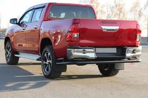Toyota Hilux 2015- Rear Roll Bar AK005-2 Black (Stainless Steel) photo 1