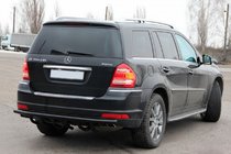 Mercedes GL class X164 2006-2012 Rear Bar AK-style Black (Stainless Steel) photo 3