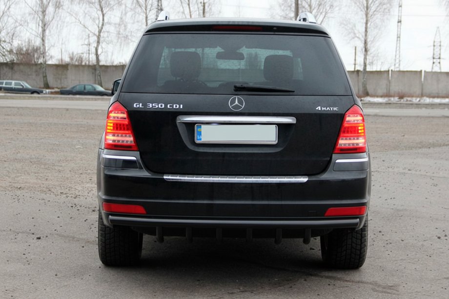 Mercedes GL class X164 2006-2012 Rear Bar AK-style Black (Stainless Steel) Image
