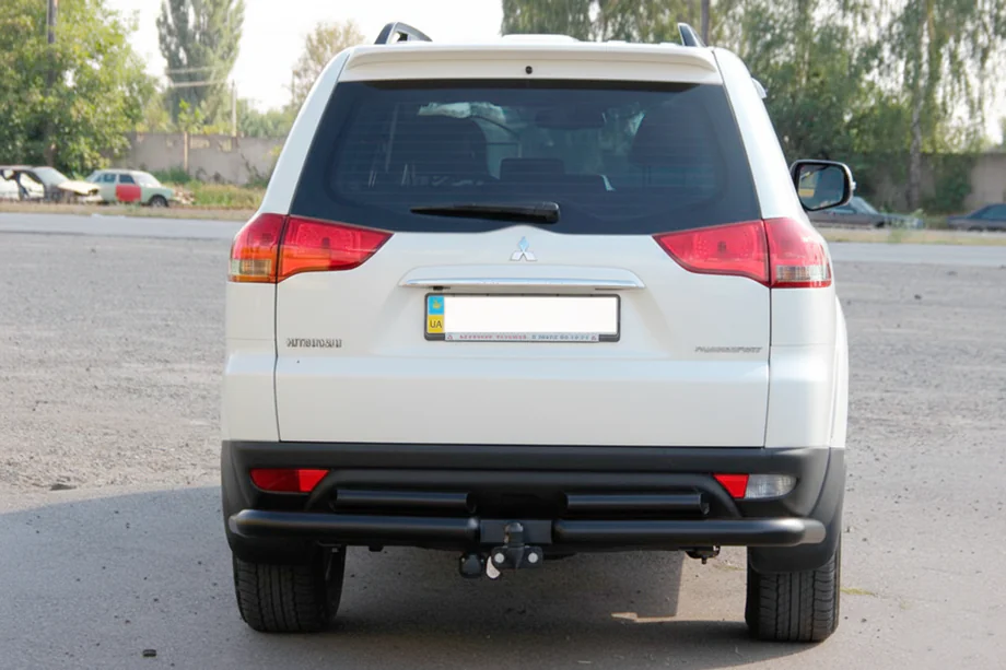 Mitsubishi Pajero Sport 2008-2015 Rear Guard AK003-Special Black (2 pcs, stainless steel) Photo 2
