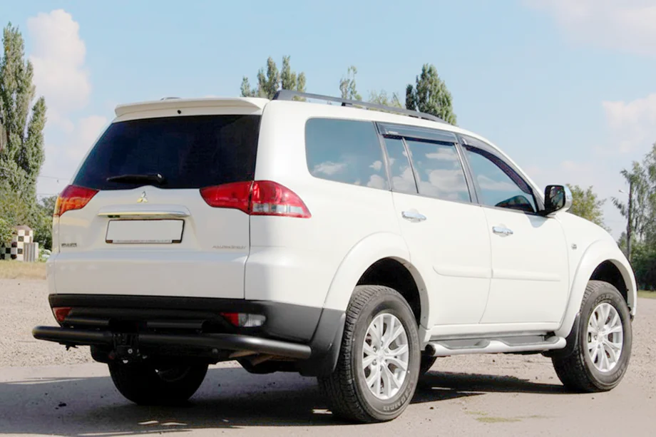 Mitsubishi Pajero Sport 2008-2015 Rear Guard AK003-Special Black (2 pcs, stainless steel) Photo 3