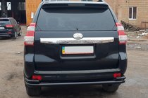 Toyota Land Cruiser Prado 150 2009-2023 Rear Roll Bar AK005-2 Black (Stainless Steel) photo 2