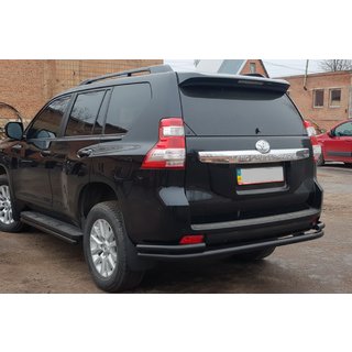 Rear Roll Bar AK005-2 Black (Stainless Steel) Toyota Land Cruiser Prado 150 2009-2023 photo 1