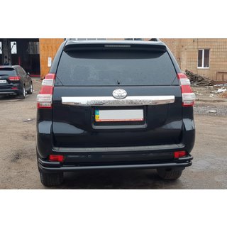 Rear Roll Bar AK005-2 Black (Stainless Steel) Toyota Land Cruiser Prado 150 2009-2023 photo 2