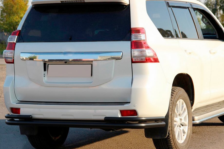 Toyota Land Cruiser Prado 150 2009-2023 Rear Roll Bar AK005-2 Black (Stainless Steel) Photo 5