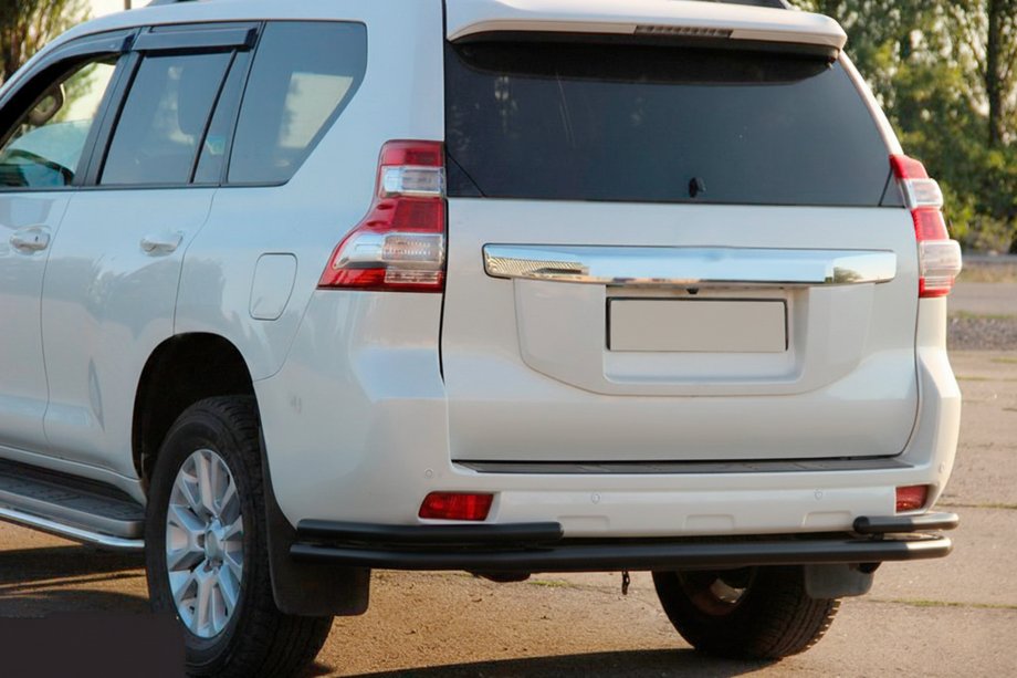 Toyota Land Cruiser Prado 150 2009-2023 Rear Roll Bar AK005-2 Black (Stainless Steel) Photo 6