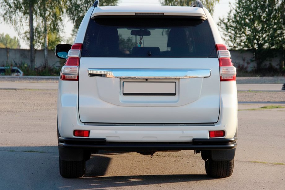 Toyota Land Cruiser Prado 150 2009-2023 Rear Roll Bar AK005-2 Black (Stainless Steel) Photo 7
