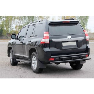 Rear Roll Bar AK002-2v2 Black (Stainless Steel) Toyota Land Cruiser Prado 150 2009-2023 photo 1