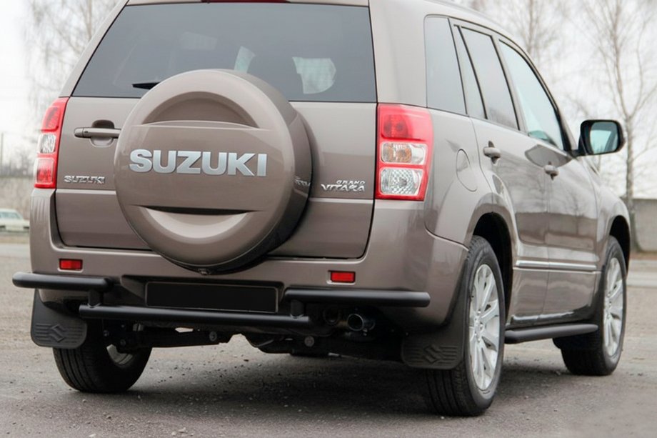 Suzuki Grand Vitara 2005-2017 Rear Guard AK003-2 Black (Stainless Steel) Photo 2