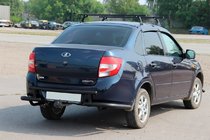 Lada Granta 2011- Rear Bar AK003-2 Black photo 4