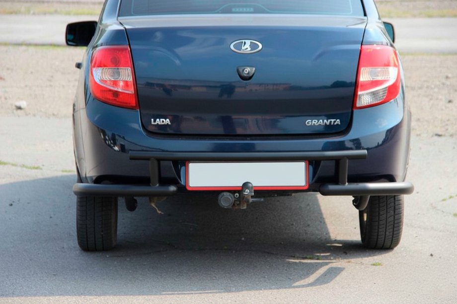 Lada Granta 2011- Rear Bar AK003-2 Black Image