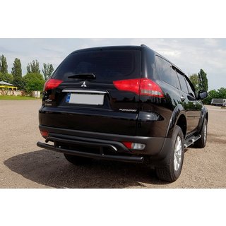 Rear Guard AK002-2 Black (2 pcs, stainless steel) Mitsubishi Pajero Sport 2008-2015 photo 2