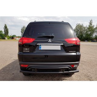 Rear Guard AK002-2 Black (2 pcs, stainless steel) Mitsubishi Pajero Sport 2008-2015 photo 1