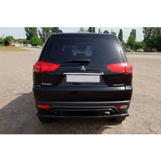 Rear Guard AK002-2 Black (2 pcs, stainless steel) Mitsubishi Pajero Sport 2008-2015 photo 4