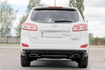Hyundai Santa Fe 2 2006-2012 Rear Bar AK002-2 Black (Stainless Steel) photo 6