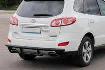 Hyundai Santa Fe 2 2006-2012 Rear Bar AK002-2 Black (Stainless Steel) photo 2