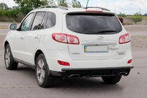 Hyundai Santa Fe 2 2006-2012 Rear Bar AK002-2 Black (Stainless Steel) photo 3