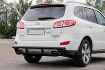 Hyundai Santa Fe 2 2006-2012 Rear Bar AK002-2 Black (Stainless Steel) photo 5