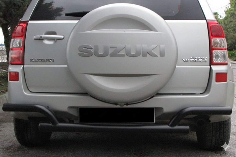 Suzuki Grand Vitara 2005-2017 Rear Guard AK005-2 Black (Stainless Steel) Image