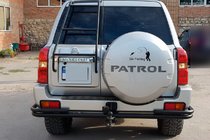 Nissan Patrol Y61 1997-2011 Rear Roll Bar AK005-3 Black (Stainless Steel) photo 2