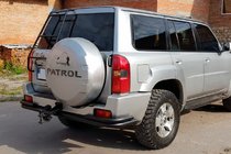 Nissan Patrol Y61 1997-2011 Rear Roll Bar AK005-3 Black (Stainless Steel) photo 3
