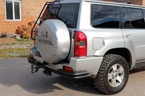 Nissan Patrol Y61 1997-2011 Rear Roll Bar AK005-3 Black (Stainless Steel) photo 4