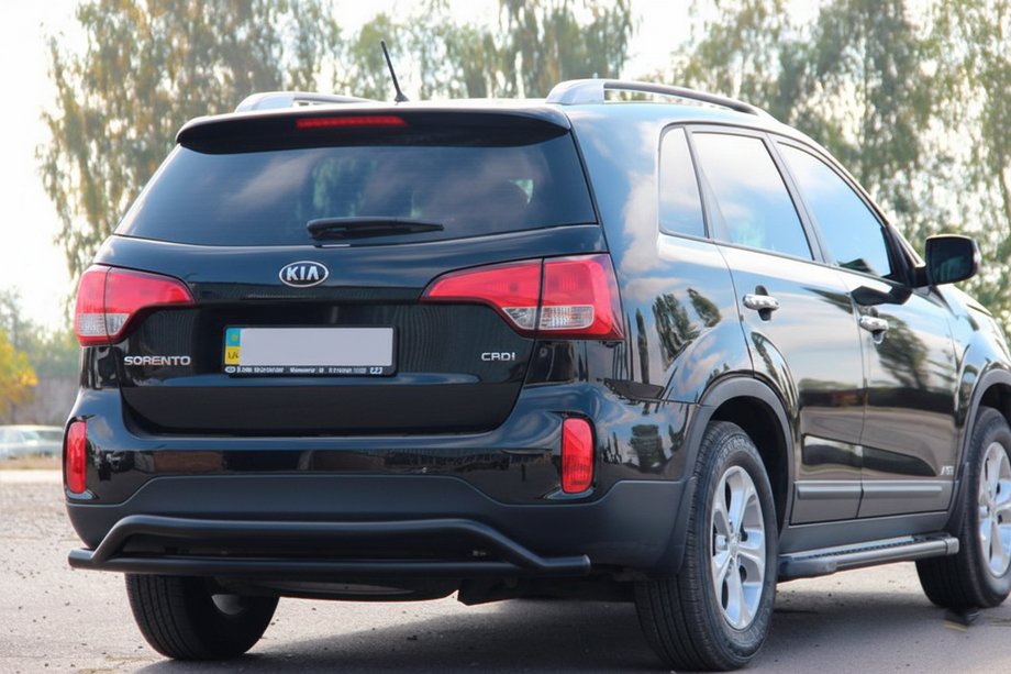 Kia Sorento II XM 2009-2014 Rear Bar AK007-2 Black (Stainless Steel) Image