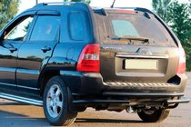 Kia Sportage 2004-2010 Rear Bar AK007 Black (Stainless Steel) photo 1