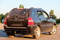 Kia Sportage 2004-2010 Rear Bar AK007 Black (Stainless Steel) photo 2
