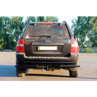 Rear Bar AK007 Black (Stainless Steel) Kia Sportage 2004-2010 photo 3