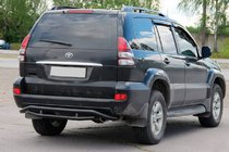 Toyota Land Cruiser Prado 120 2002-2009 Rear Guard AK008-1 Black photo 3
