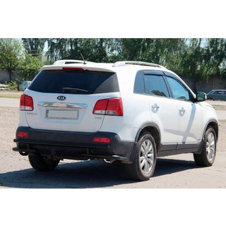 Rear Bar AK003-2 Black (Stainless Steel) Kia Sorento II XM 2009-2014 photo 1