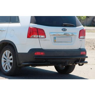 Rear Bar AK003-2 Black (Stainless Steel) Kia Sorento II XM 2009-2014 photo 2