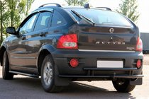 SsangYong Action 2005-2018 Rear Guard AK005-2 Black (Stainless Steel) photo 1
