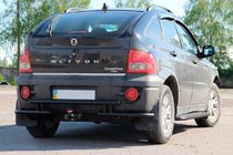 SsangYong Action 2005-2018 Rear Guard AK005-2 Black (Stainless Steel) photo 2