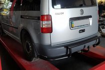 Volkswagen Caddy 2004-2010 Rear Roll Bar AK003-3 Black (2 pcs, Stainless Steel) photo 2
