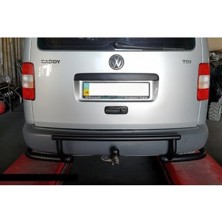 Rear Roll Bar AK003-3 Black (2 pcs, Stainless Steel) Volkswagen Caddy 2010-2015 photo 1
