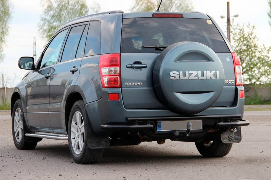 Suzuki Grand Vitara 2005-2017 Rear Guard AK005-3 Black (Stainless Steel) Image