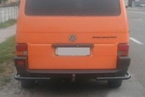 Volkswagen T4 Caravelle/Multivan 1990–2003 Rear Bar AK003-2 Black (Stainless Steel) photo 1