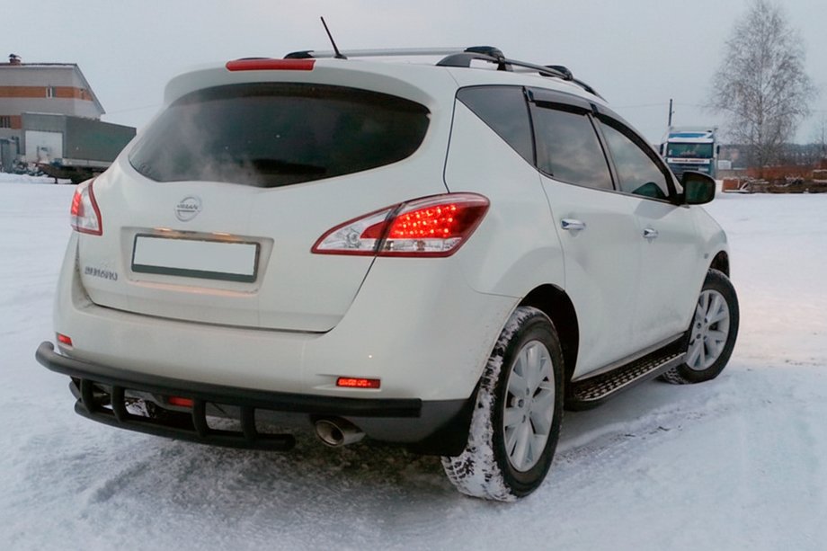 Nissan Murano 2008-2014 Rear Roll Bar AK Black (Stainless Steel) Image