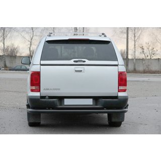 Rear Bumper Guard AK005-2 Black (2 pcs, Stainless Steel) photo 2