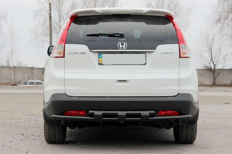 Honda CRV 2012-2016 Rear Double Roll Bar AK002 Black (Stainless Steel) Image