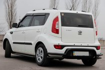 Kia Soul II 2013-2018 Rear Guard AK007-2 Black (Stainless Steel) photo 1