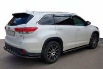 Toyota Highlander 2013-2019 Rear Bumper Guard AK005-2 Black (2 pcs, Stainless Steel) photo 1