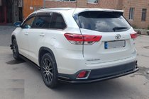 Toyota Highlander 2013-2019 Rear Bumper Guard AK005-2 Black (2 pcs, Stainless Steel) photo 6